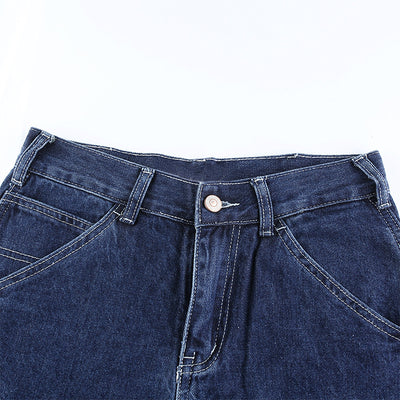 Jeans Rectos de Cintura Alta Sueltos con Estilo Moderno - Image 16
