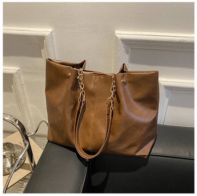 Bolsa Tote de Gran Capacidad con Cadena de Hombro - Diseño Suave Premium - Image 9