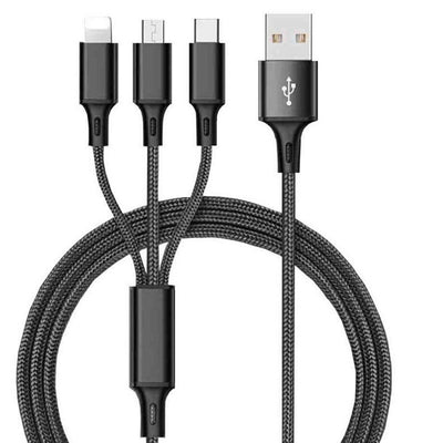 Cable de Datos Trenzado 3 en 1 Compatible - Image 5