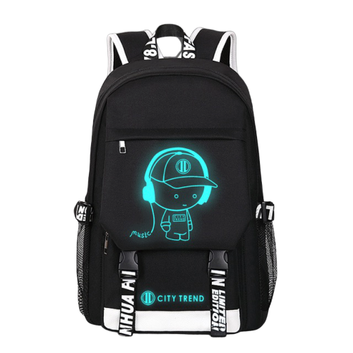 Mochila Inteligente para Hombre con Carga por Voz y Luz LED