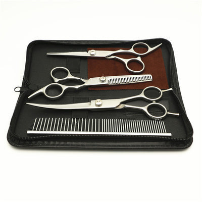 Set Profesional de Peine y Tijeras para Acabado de Belleza Canina - Image 5