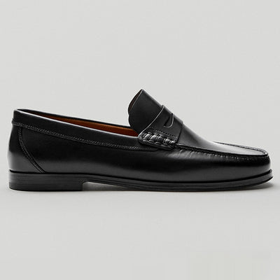Mocasín Retro de Cuero Genuino para Hombre - Confección Artesanal Resistente - Image 12