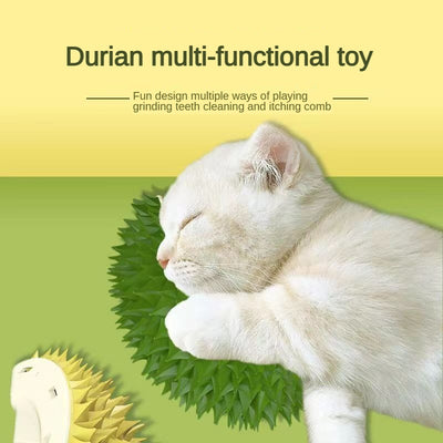 Cepillo Masajeador Durian para Gatos y Perros - Rascador de Pared Multifuncional