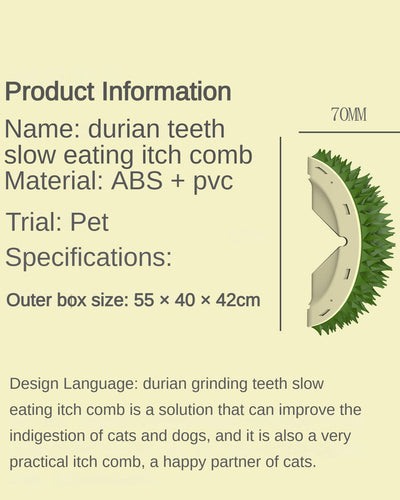 Cepillo Masajeador Durian para Gatos y Perros - Rascador de Pared Multifuncional - Image 12
