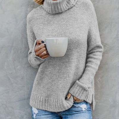 Suéter Cuello Alto Manga Larga para Mujer - Estilo Europeo - Image 7