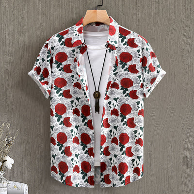 Camisa Manga Corta con Estampado Digital para Hombre - Image 6