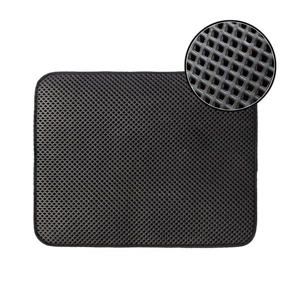 Tapete Atrapador de Arena para Gatos - Doble Capa Impermeable Antideslizante