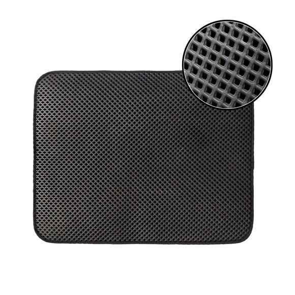 Tapete Atrapador de Arena para Gatos - Doble Capa Impermeable Antideslizante