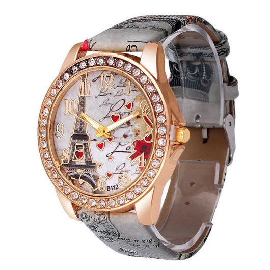 Reloj de Pulsera Vintage París Torre Eiffel para Mujer - Cuarzo Casual - Image 2