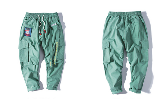 Pantalones Harem Overol Harajuku Hip Hop Hombre - Estilo Urbano Suelto - Image 9