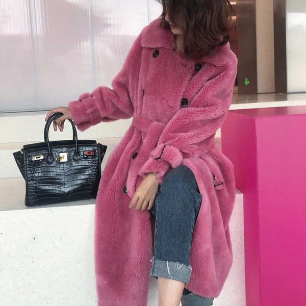 Chaqueta de Cuero Oveja Grano Grande para Mujer