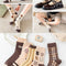 Pack de 5 Pares de Calcetines Estampados para Mujer - Comodidad Diaria