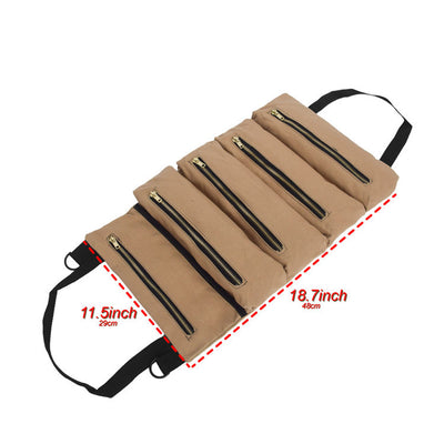 Bolsa de almacenamiento colgante multiusos en lona - Image 4