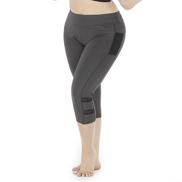 Leggings deportivos talla grande con detalles cutout