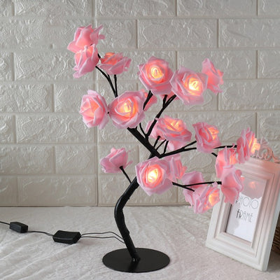 Lámpara de Mesa Árbol LED Rosa - Luz Decorativa Modeladora - Image 4