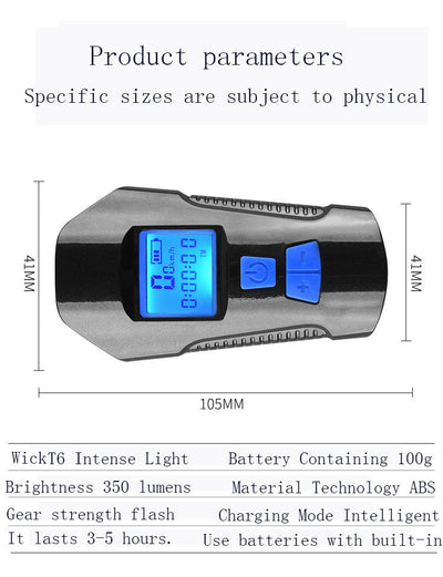 Luz Frontal para Bicicleta USB con Altavoz y Velocímetro - Image 39