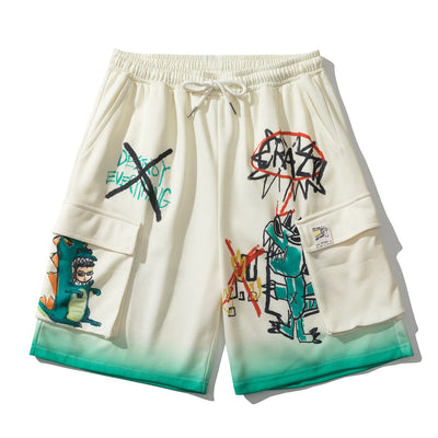 Pantalones Cargo Hombre Estampado Dibujos Animados con Múltiples Bolsillos - Image 7