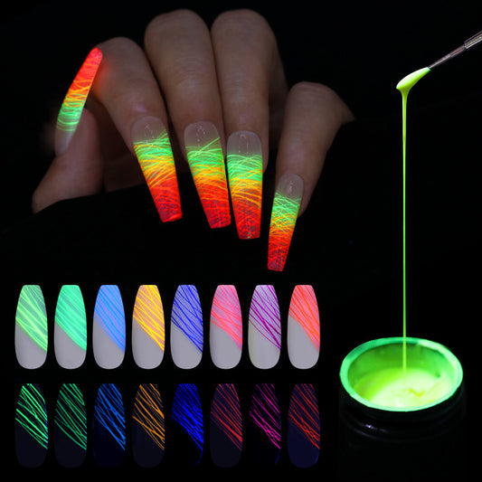 Gel de Uñas Efecto Araña Luminoso con Tecnología UV