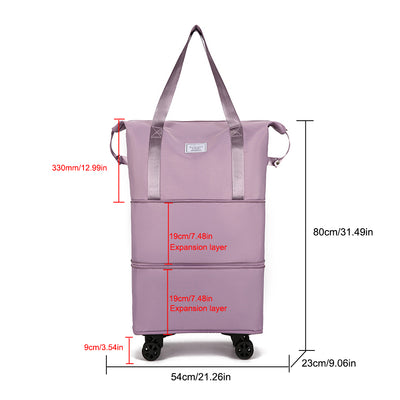 Bolsa de Viaje Expandible con Ruedas - Capacidad Grande, Separación Seco-Húmedo - Image 32