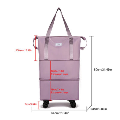 Bolsa de Viaje Expandible con Ruedas - Capacidad Grande, Separación Seco-Húmedo - Image 3
