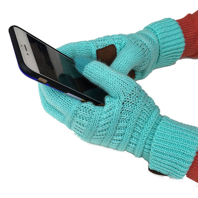 Guantes Tejidos de Lana con Pantalla Táctil - Estilo Europeo - Image 3