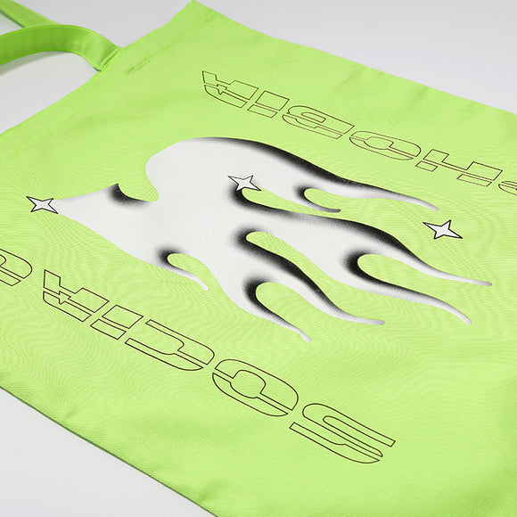 Bolsa de Lona Verde Fluorescente