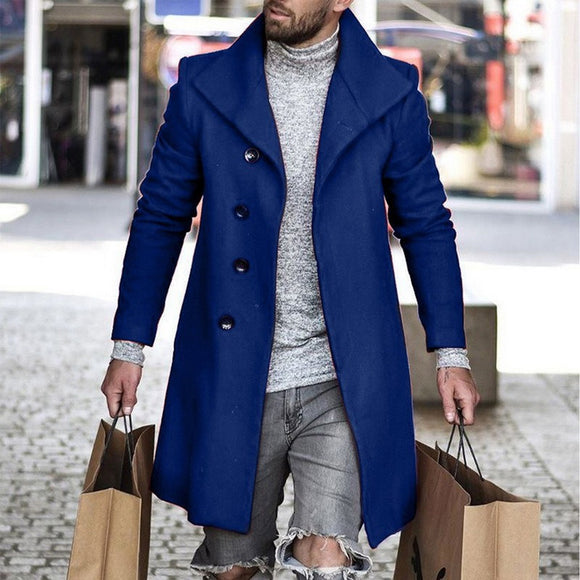 Abrigo de Paño a Cuadros para Hombre - Estilo Clásico y Moderno