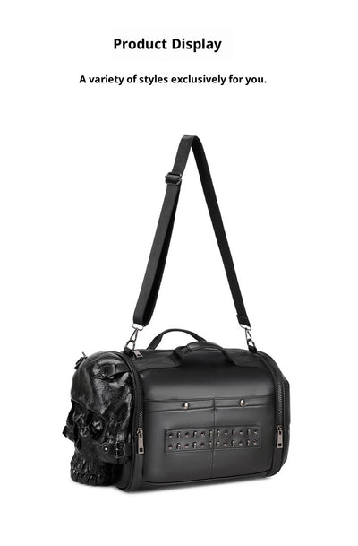 Bolsa Crossbody de Viaje con Diseño de Calavera 3D - Portátil y Moderno - Image 12