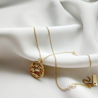 Collar Colgante de Moneda Redonda en Plata de Ley 925 Estilo Vintage - Image 3