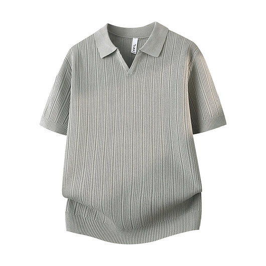 Camisa Casual Slim Fit Cuello Solapa Manga Corta Hombre - Image 8