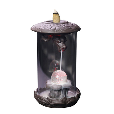 Quemador de Incienso Backflow Loto Buda Resistente al Viento - Decoración Feng Shui Sun Wukong - Image 5