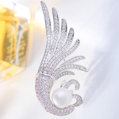 Broche de Perla Fénix Elegante para Damas - Image 3