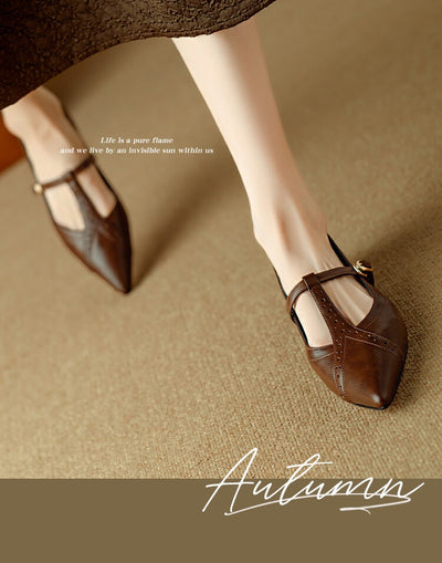 Zapatos Planos Puntiagudos Marrón - Cómodos y Versátiles para Diario - Image 21