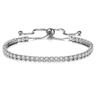 Pulsera de Cristal con Deslizador Ajustable - Joyería Chapada en Oro para Mujer - Image 5