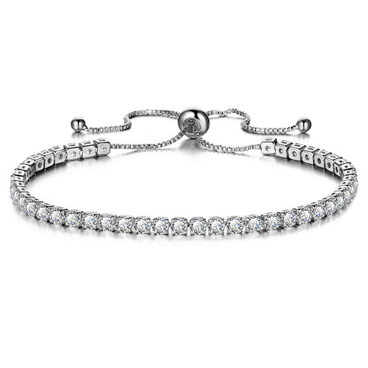 Pulsera de Cristal con Deslizador Ajustable - Joyería Chapada en Oro para Mujer - Image 5