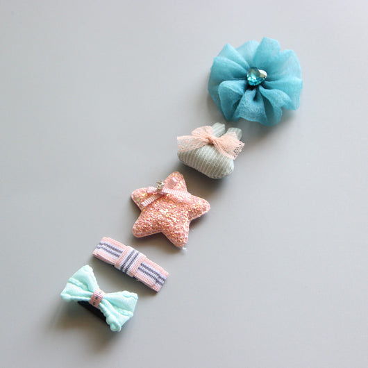Set de 5 Diademas Princesa para Bebé con Horquillas Decorativas - Image 29