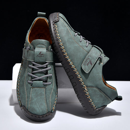 Botas Cortas para Hombre Talla Grande con Costura a Mano - Image 5