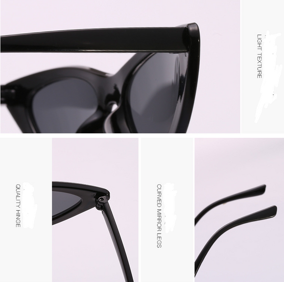 Gafas de Sol Estilo Ojo de Gato Triangular - Diseño Europeo para Parejas
