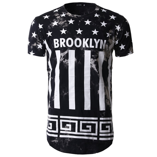 Camiseta Casual con Estampado de Estrella de Cinco Puntas