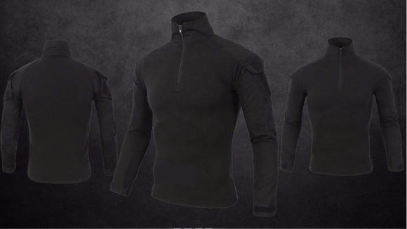Camisa Táctica Militar de Combate Rápido - Uniforme Airsoft Manga Larga Comprobado en Campo