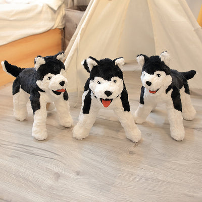 Peluche Almohada Perro Husky Simulado - Image 4