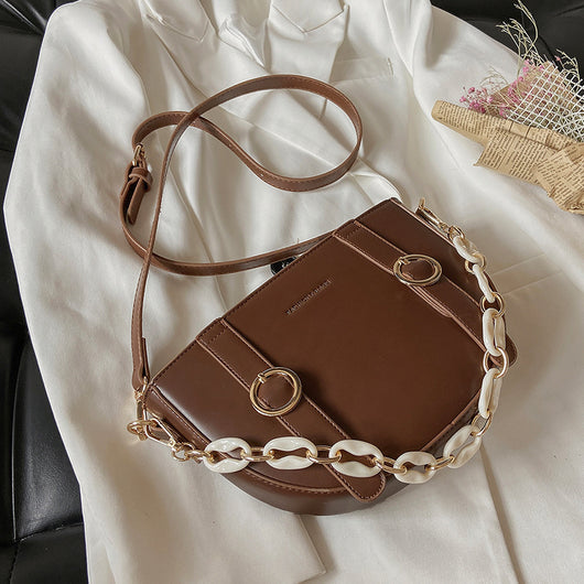 Bolso Bandolera de Hombro Único Estilo Silla de Montar para Mujer - Image 2