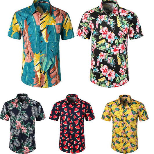 Camisa Playera Estampada de Manga Corta