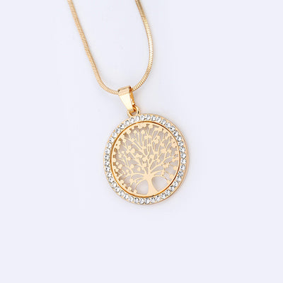 Collar Árbol de la Vida Cadena Larga Cristal Colgante Suéter - Image 6