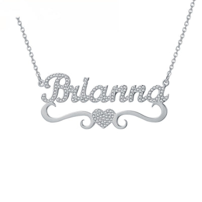Collar Personalizado de Corazón con Cristales y Mariposa - Image 14