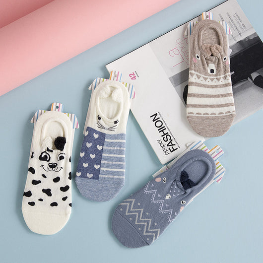 Calcetines de Algodón Estampados Adorables para Mujer - Image 5