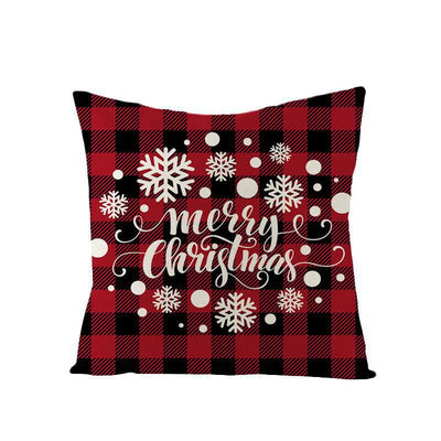 Funda de Cojín Lino Escocés Nórdico Navideño en Oferta - Image 37