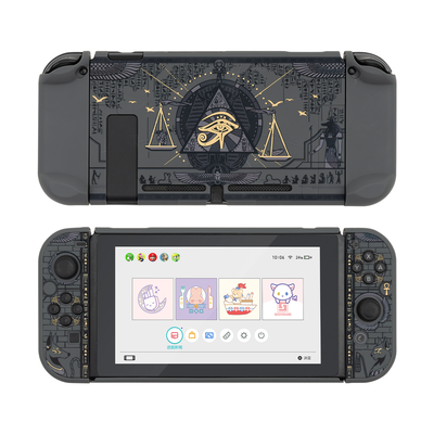 Funda Protectora Nintendo Switch Diseño Egipto Antiguo - Carcasa Rígida Negro con Grip - Image 4