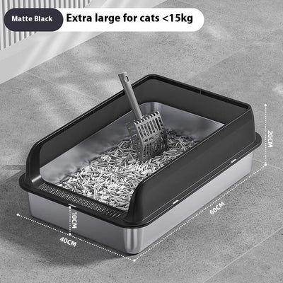 Arenero de Acero Inoxidable para Gatos - Image 16