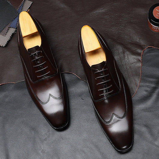 Zapatos Brock Coreanos con Punta Cuadrada para Hombre - Image 3